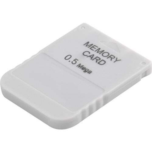 PS1 Memory Card 1 Mega Memory Card For PlayStation 1 One PS1 PSX Game Useful Practical Affordable White 1M 1MB