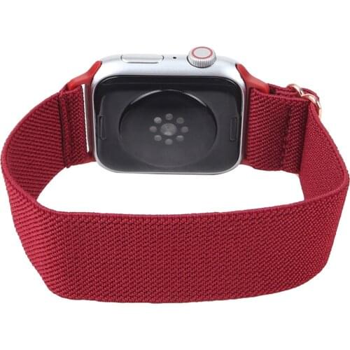 Watchbands for Apple Watch 6/5/4/3 38mm 42mm Woven Solo Loop Braided Strap for Iwatch SE Series 6 Bands 40mm 44mm Accessories