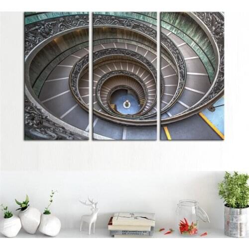 Modern Architecture Poster Spiral Staircase Print Picture Canvas Geometrical Living Room Home Wall Modern Art Decor Canvas