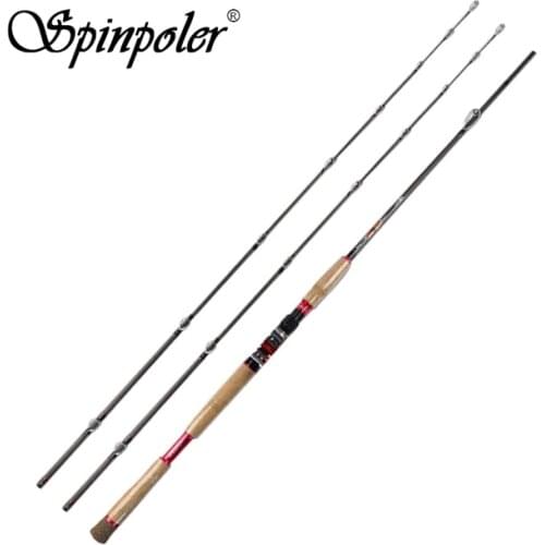 Spinpoler 2.4m 2 Piece Casting Rod Lure Weight 25-50g Carbon Fiber Fishing Pole Super Hard XH/H Action Fishing Rod China