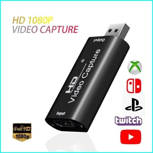USB Video Capture Record Box 4K Video Capture Card For Portable Camcorder Recording Real-Time Streaming Broadcast For Games TV