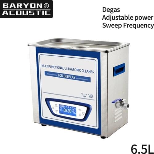 High Quality Ultrasonic Cleaner 6.5L Industrial Hardware Jewelry Degassing Power Adjustable Ultrasonic Cleaning Machine