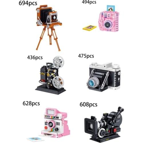 High-tech New Diy Mini Digital Camera Building Blocks Set Retro Assembled Toys Bricks for Children Birthday Xmas Gifts