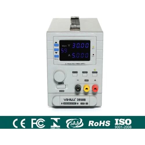 YIHUA305DB Precision Adjustable 30V 5A Variable Regulated Programmable DC Power Supply