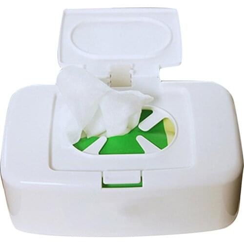 Wet Wipes Dispenser Holder Tissue Storage Box Case With Lid Dustproof Container For Car Home Office