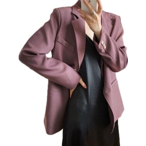 Small Suit Jacket Female Korean 2020 New Autumn Retro Casual Wild Suit Jacket Women Blazer Coat Spring Blazers NS2127