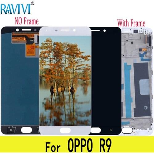 5.5" R9 LCD For OPPO F1 Plus R9 R9m R9tm X9009 LCD Display Touch Screen Digitizer Assembly Replacement with Frame For OPPO R9