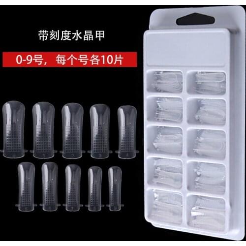 100PCS/1Box extended Quick Building Nail Tip Molds /Nail Dual Forms (100 Count)