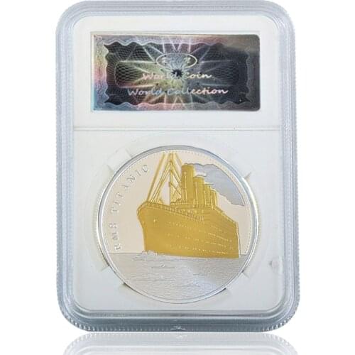 1912 RMS The Voyage Of Titanic Silver Coin Make Each Day Count W/ Acrylic Case