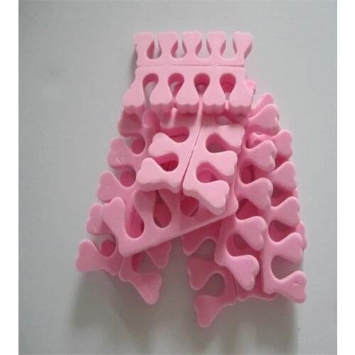 20pcs Pack Toes Separators Nail Art Soft Sponge Fingers Separators for UV Gel Polish Beauty Manicure Pedicure Tools