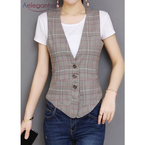 Женские летние жилеты Aelegantmis China At AliExpress