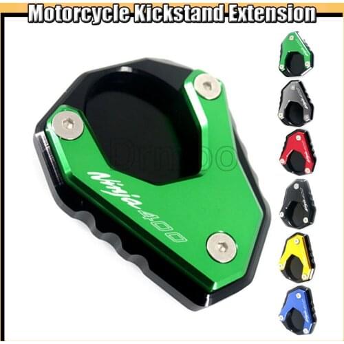 Motorcycle CNC Accessories Aluminum Side Stand Enlarge Kickstand Parts For Kawasaki NINJA 400 2017-2018