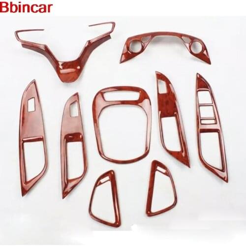 Bbincar Accessories ABS Wood Paint Interior Steering Wheel Gear Shift Window Switch AC Vent For Chevrolet Cruze 2015