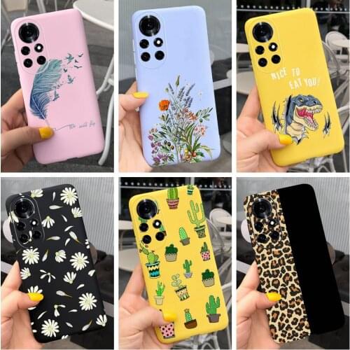For Huawei Nova 8 Nova8 Pro 5G Case New Fashion Leather Leopard Flower TPU Soft Phone Cover For Huawei Nova 8i Nova8 8SE Housing