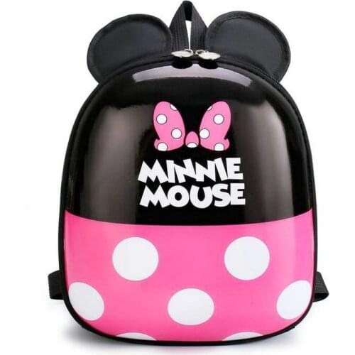 Disney Mickey Minnie Mouse Childrens Schoolbag Kindergarten Boy Baby Eggshell Backpack Little Girl Cartoon Bag