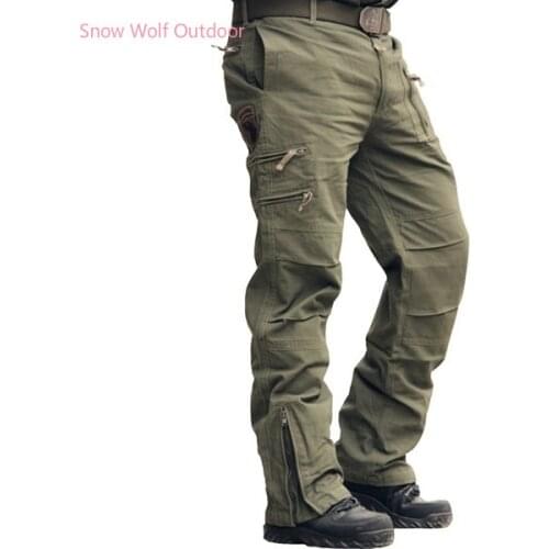 Airborne Jeans Casual Training Cotton Breathable Multi Pocket Military Army Camouflage Cargo Pants Trousers for Men 28-38