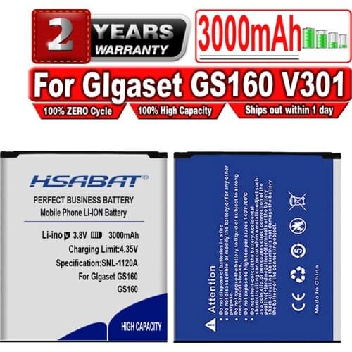 HSABAT 3000mAh GS160 Battery For GIgaset GS160 V30145-K1310-X463