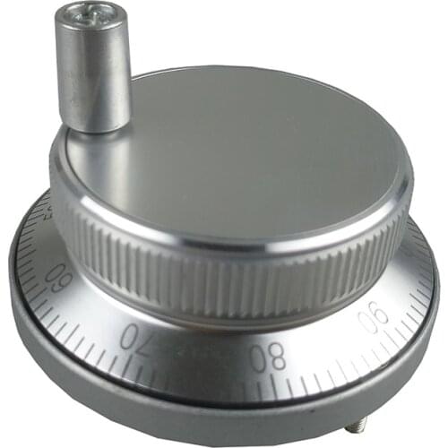 Six terminals CNC pulser handwheel diameter 60mm 5V 100 pulses Manual Pulse Generator hand wheel