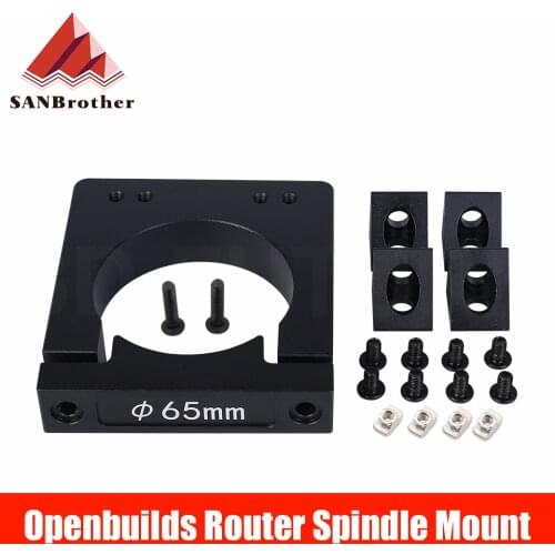 Openbuilds Router spindle mount kit 52mm 65mm 71mm 80mm diameter For Makita RT 0700C router CNC C-BEAM machine DIY parts