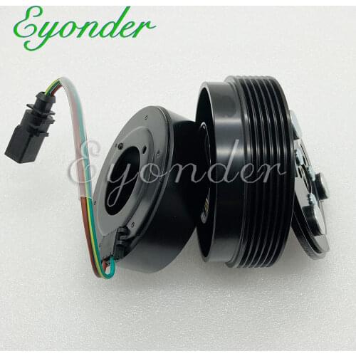 AC A/C Air Conditioning Compressor Magnetic Clutch Assembly Kit for VW Volkswagen POLO CADDY TRANSPORTER CARAVELLE Bus MULTIVAN