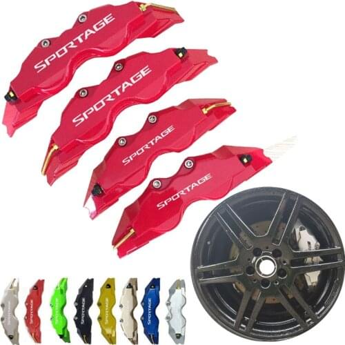 KUNBABY 2 Pcs Or 4 Pcs ABS Plastic Disc Brake Caliper Covers Sportage Logo Sticker Size L/M/S For KIA Car Styling Free Shipping