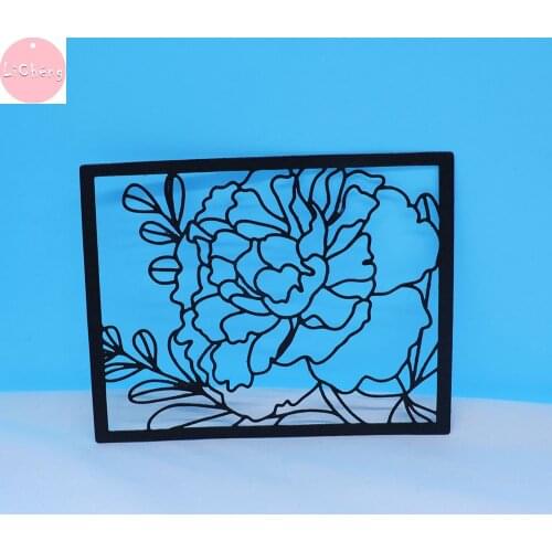 LC122 Flower Frame Metal Cutting Dies Scrapbooking Photo Album Cards Making Craft Stencil Stamps and Slimline Dies2020