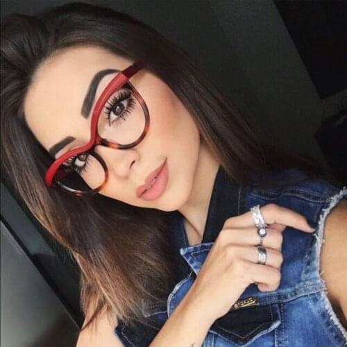 MINCL Cat reading glasses brand fashion women far vision optical glasses frame diopter retro large reading glasses with box NX