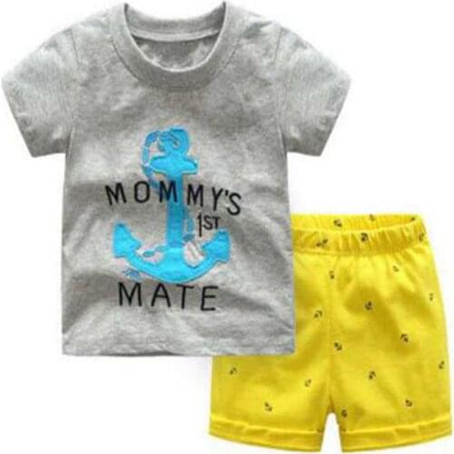 New Girls Pajamas Set Summer Cotton Kids Pyjamas Boys Sleepwear Child Night Wear Clothing Suits