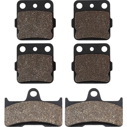 Cyleto Motorcycle Front and Rear Brake Pads for YAMAHA Grizzly 660 YFM660 YFM660FA Hunter YFM 660 2002-2008