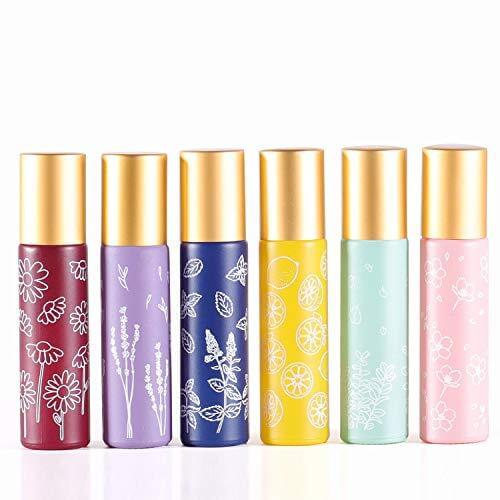 100Pcs/Lot 10ml Refillable Empty Perfume Essential Oil Test Bottle Roller Bottles with Stainless Steel Roller Balls Sub-bottling