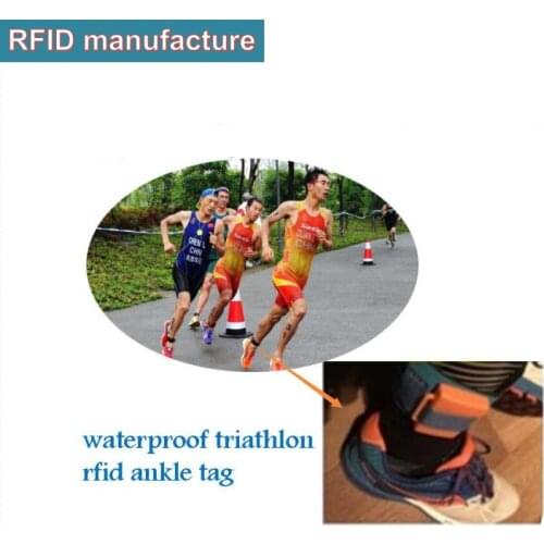 UHF RFID wristband ankle tag passive epc gen2 ISO18000-6c rfid uhf 840-960mhz high performance for sports marathon timing race