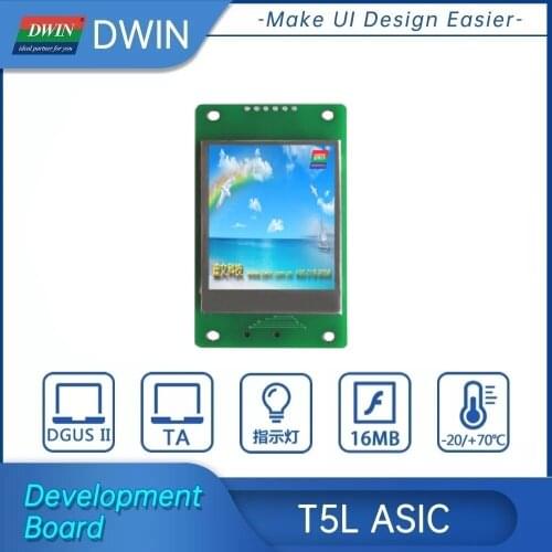 DWIN TFT LCD Module 2.0 inch 320*240 resolution UART Serial HMI display smart display panel intelligent LCM DMT32240C020_04WN