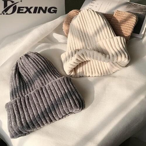 Winter warm snow double Soft chenille Comfortable feeling Skullies Beanies cap men women outdoor leisure hat