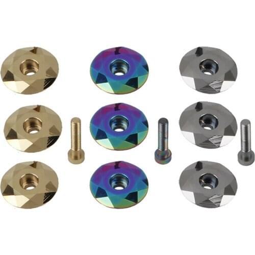 1PC MTB road Bike Lightweight Bowl Cover Bicycle Stem Top Cap Headset Cover For Fit on 28.6mm Fork Tube Headset Cap