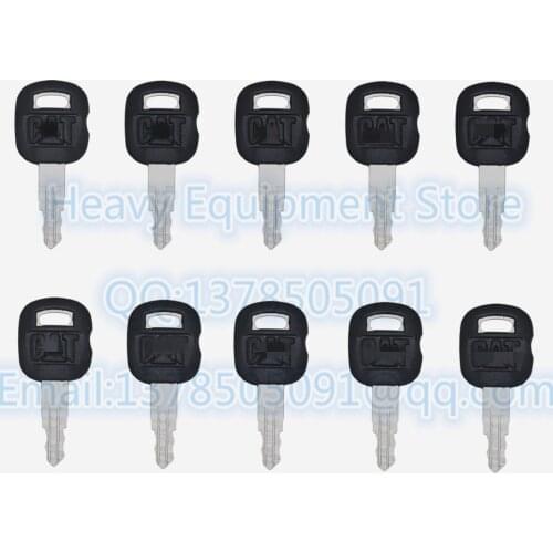 10PCS Key For Caterpillar 5P8500 CAT Heavy Equipment Ignition Loader Dozer Metal & Plastic