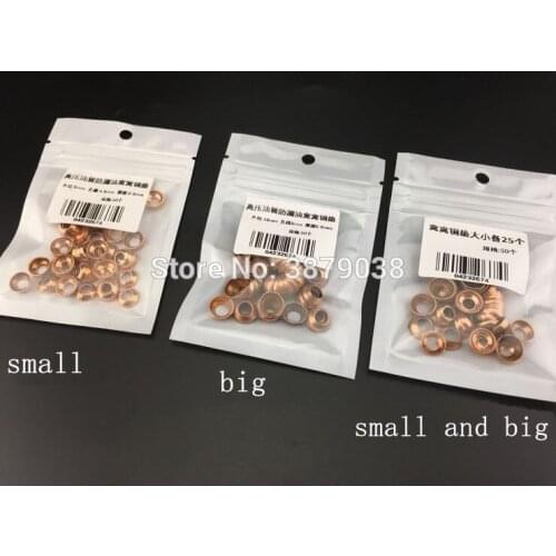 50 pcs high pressure pipe nest copper pad cone gasket for high pressure oil tube anti oil leaking gasket