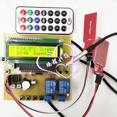 51 single chip microcomputer intelligent water heater control system design DIY water level kit design