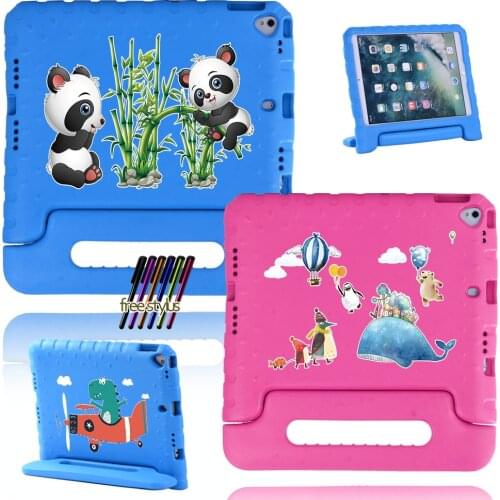 Tablet Case for Apple IPad 7 10.2 Inch / IPad 8 10.2 Inch Fall-proof and Shock-proof Cute Child Protective Cover + Free Stylus