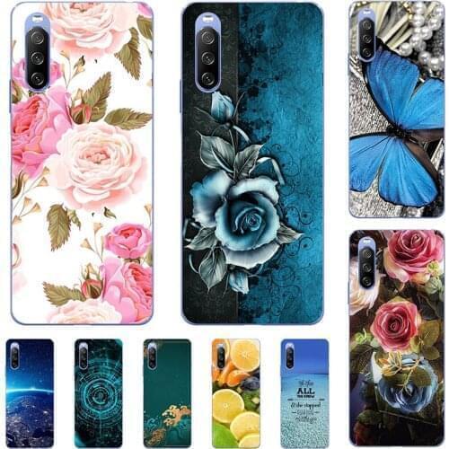 Fashion Flower Case For Sony Xperia L4 L 4 2020 XQ-AD52 XQ-AD51 6.2" Cover Soft Silicone Cat Printing Capa Back Coque