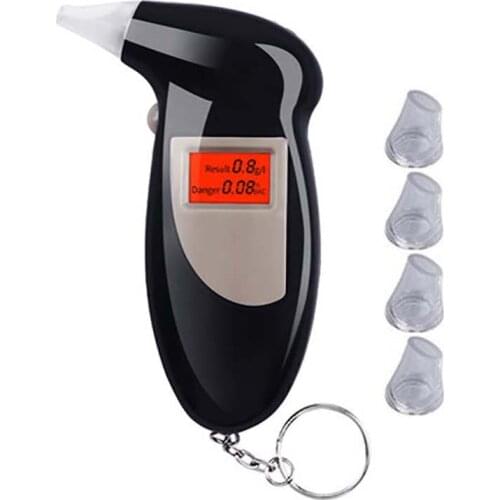 New Portable Backlight Digital Alcohol Tester Digital Alcohol Breath Tester Breathalyzer Analyzer LCD Detector Backlight Light