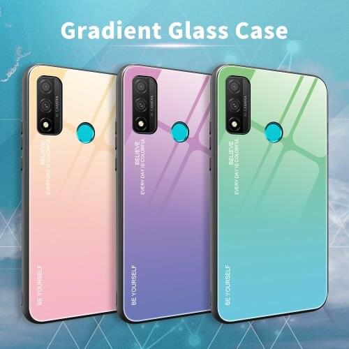 For OnePlus Nord 5G N10 N100 Case Hard Tempered Glass fashion Gradient Protective Back Cover case For One Plus Nord N100 N10 5G