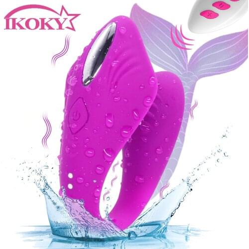 IKOKY 12 Frequency Clitoral G spot Vibrators Clitoral Vaginal Stimulator Beauty Snake Shape Sex Toys For Women Couples Female