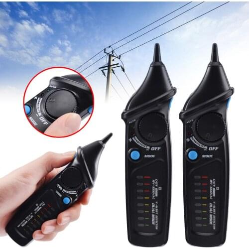 Electrical Voltage Tester Detector Induction Test Pen Indicator Non-Contact Voltage Meter AC 12V-1000V with LED Flashlight