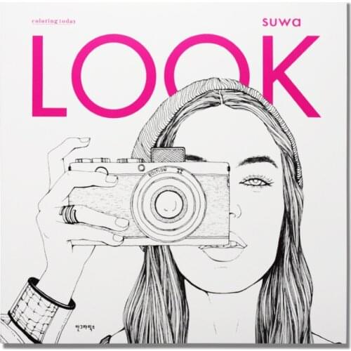 96pages Fashion LOOK Coloring Books For Adult Children Girls antistress Art Drawing Painting Secret Garden colouring book Libros