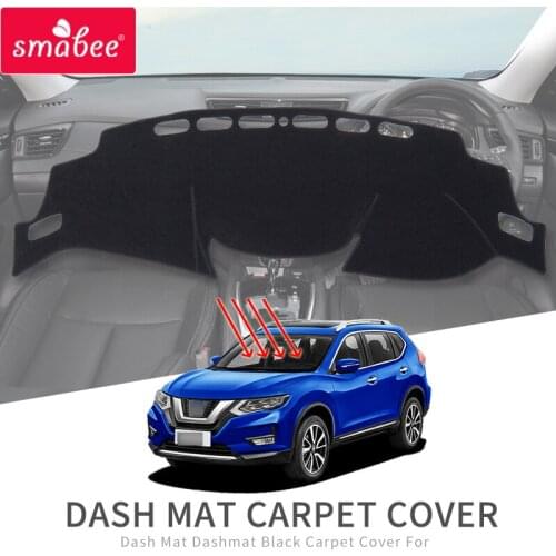 Smabee Dash Mat Dashmat Carpet Cover for Nissan X-Trail T32 / Qashqai J11 2014 ~ 2018 ROGUE X Trail XTrail Accessories Pad Mat