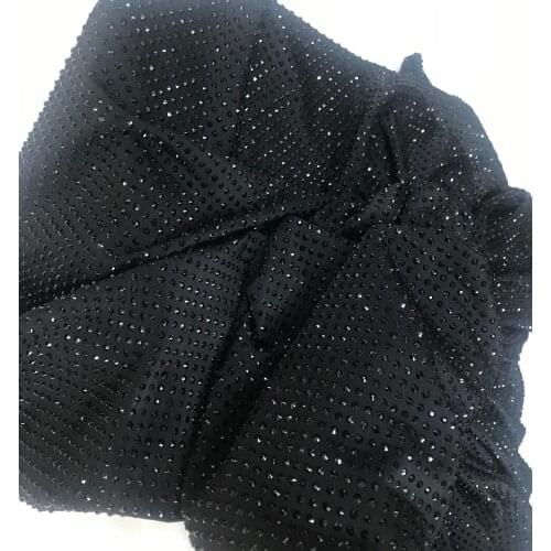 Fashion african net lace french fabric embroidery with full stone SYJ-288888 nigerian tulle laces fabr