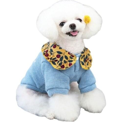 2021 New Winter Dog Clothes Cat Puppy Coat Cheap Pet Products Supplies Warm Dog Clothing Outfit Garment Yorkshire Poodle Sweater