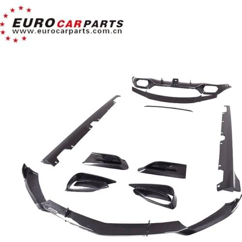 New Carbon Fiber Automobiles Body Parts GT GTS Auto Full Facelift Bodykits Bady Kit Set front lip rear diffuser Side Skirts