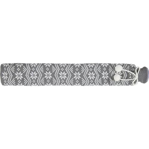 Extra Long Hot Water Bottle with Knitted Removable Cover for Long Waist Foot Warming