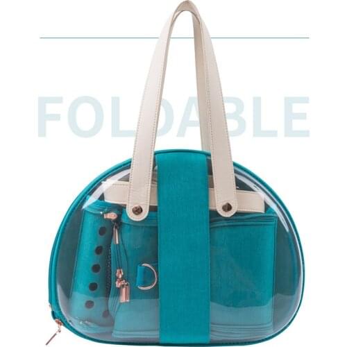 Pet Cat Carrier Portable Bag Large Space Transparent Single Shoulder Backpack For Small Dogs Kitten Outdoor Travel Messenger Bag